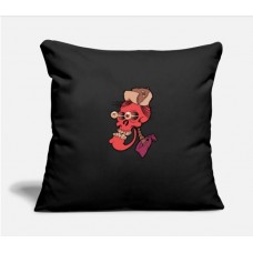 Crazy Skull Black Pillow